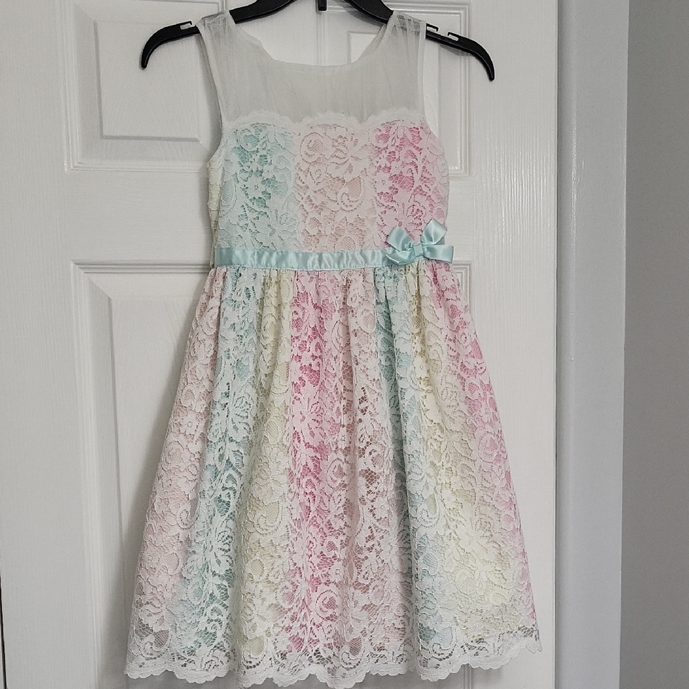 Jona Michelle Multicolor Lace Dress